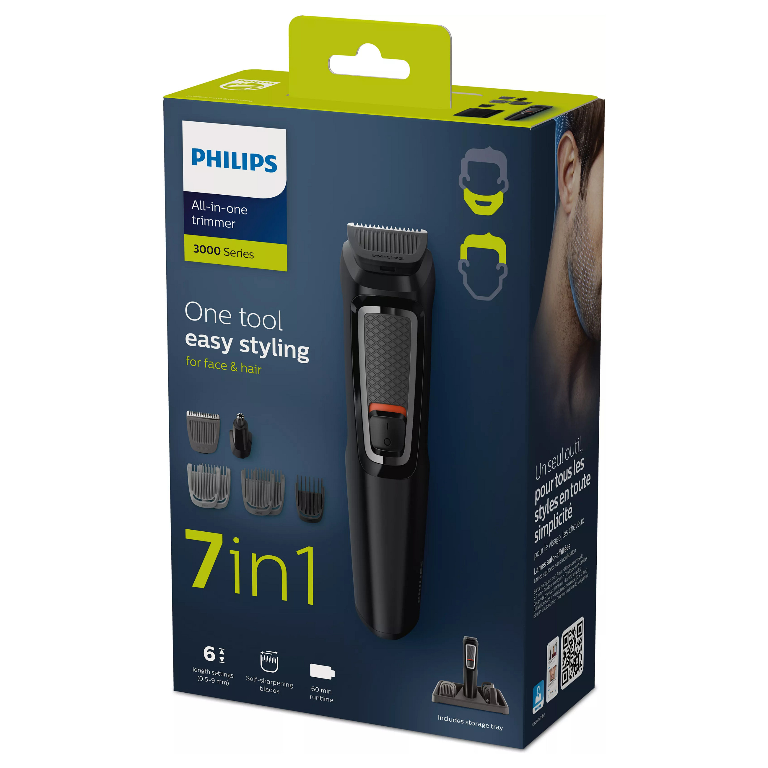 Multigroom Series 3000 MG3721-14 Black Hair Clipper Multi-Purpose Kit