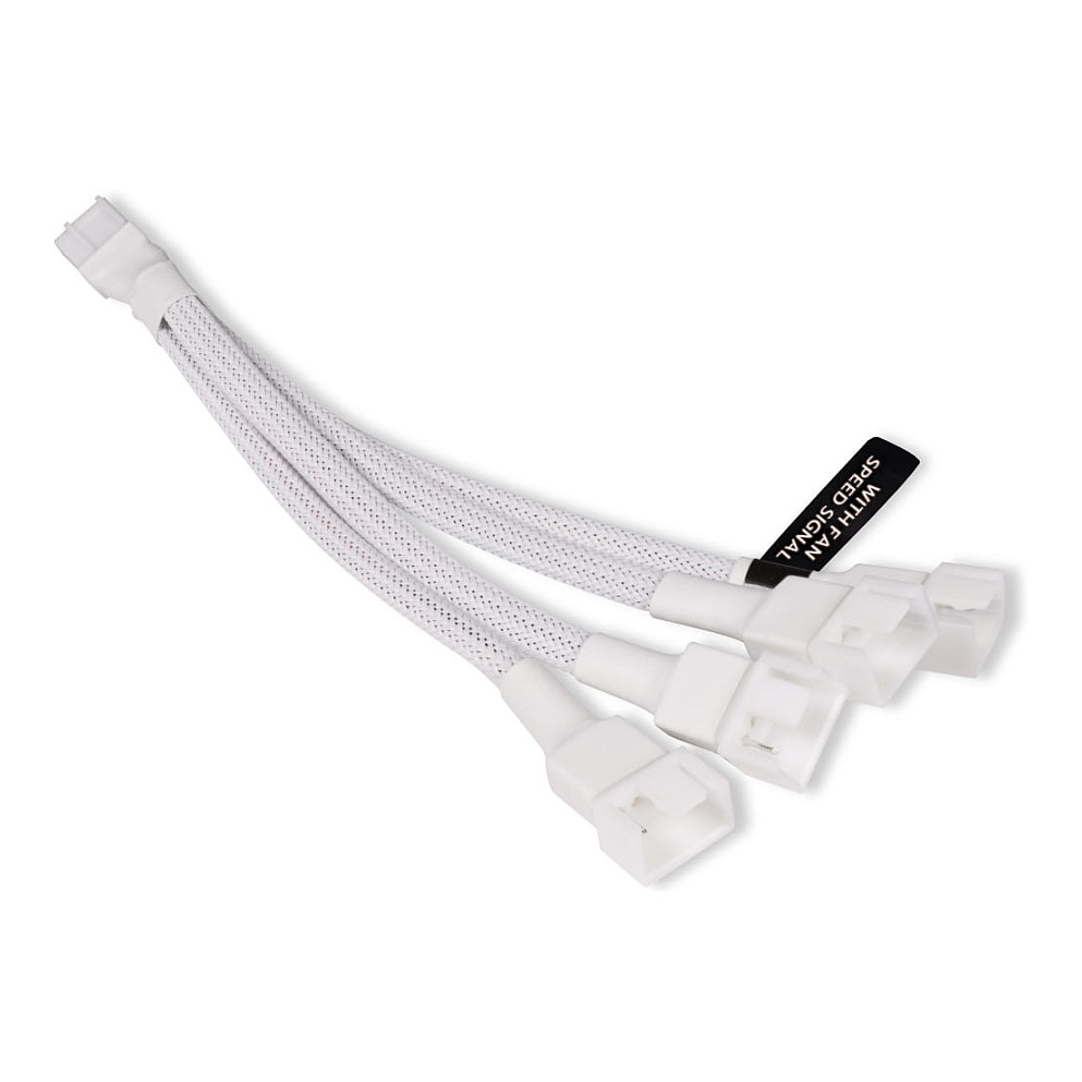 Alphacool Y-Splitter 4-Pin auf 4x 4-Pin PWM 15cm - weiß