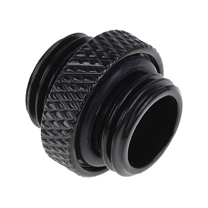 K Alphacool Eiszapfen Doppelnippel G1/4 AG auf G1/4 AG (schwarz, für weiche Schläuche (PVC, Silikon, Neoprene))