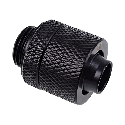 K Alphacool Eiszapfen Anschluss gerade G1/4 Zoll AG auf 13/10mm - schwarz