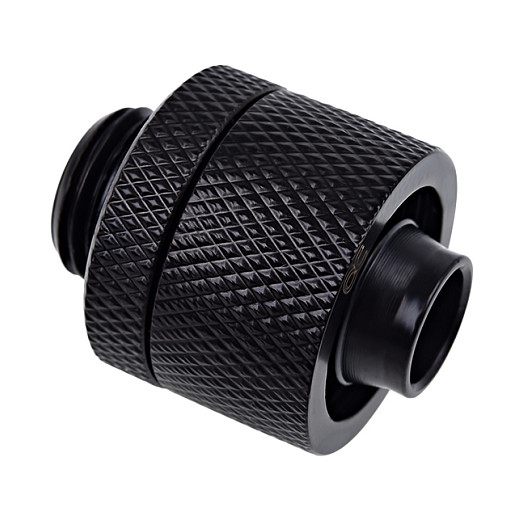 K Alphacool Eiszapfen Anschluss gerade G1/4 Zoll AG auf 16/10mm - schwarz