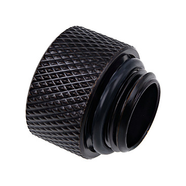 K Alphacool Eiszapfen Adapter gerade G1/4 Zoll AG auf G1/4 Zoll IG - schwarz CPU Kühler & Zubehör