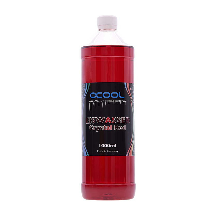 K Alphacool Eiswasser Crystal Red, 1000ml Fertiggemisch - rot