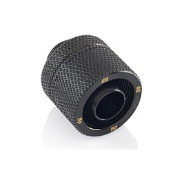 Bitspower Anschluss gerade G1/4 Zoll AG auf 16/10mm - schwarz matt Gehäusezubehör
