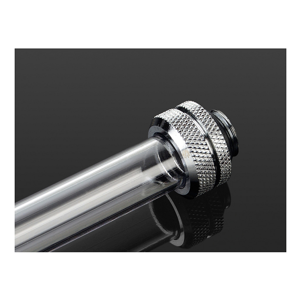 Bitspower None Chamfer PETG Link Tube 14/11mm, 100cm - transparent