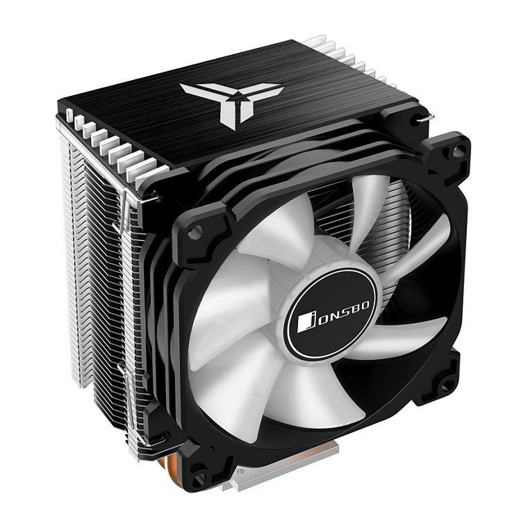 K Jonsbo CR-1400 CPU-Kühler, ARGB - 92mm, schwarz