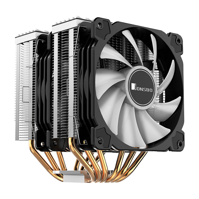 K Jonsbo CR-2000 GT CPU-Kühler Dual Tower, ARGB - 2x 120mm, schwarz