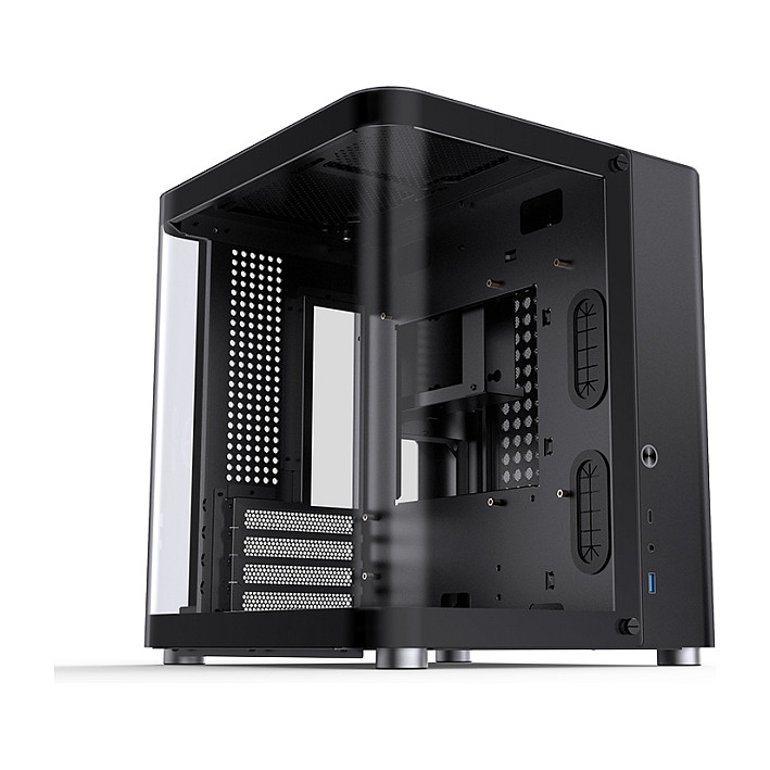 Jonsbo TK-1 2.0 Micro-ATX Gehäuse, Tempered Glass - schwarz