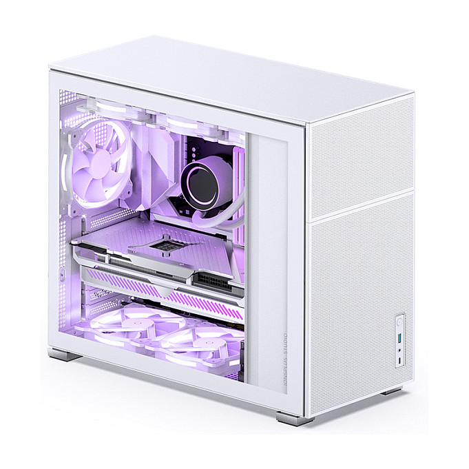 Jonsbo D41 MESH ATX Gehäuse, Tempered Glass - weiß