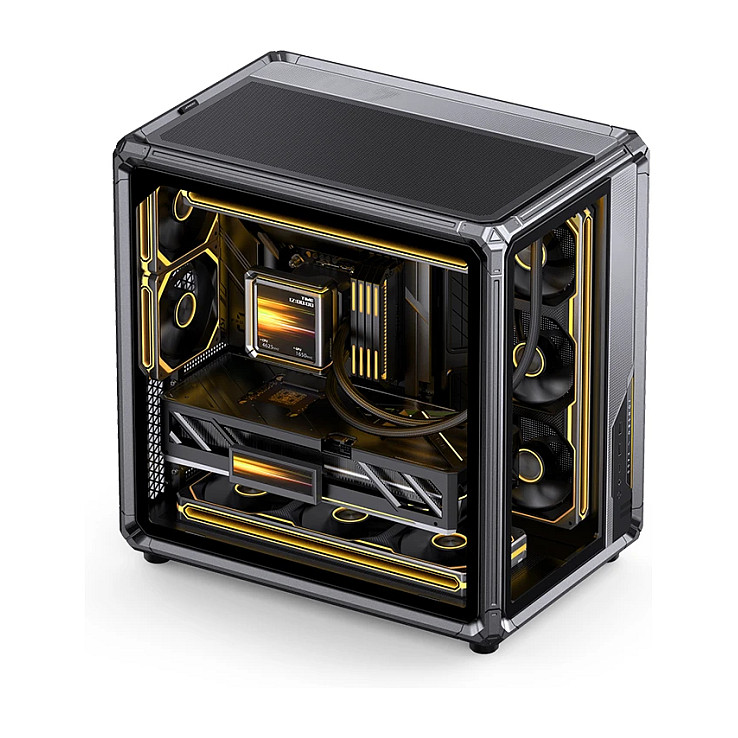 Jonsbo X400 PC-Gehäuse, Midi-Tower, ATX, Tempered Glass - grau