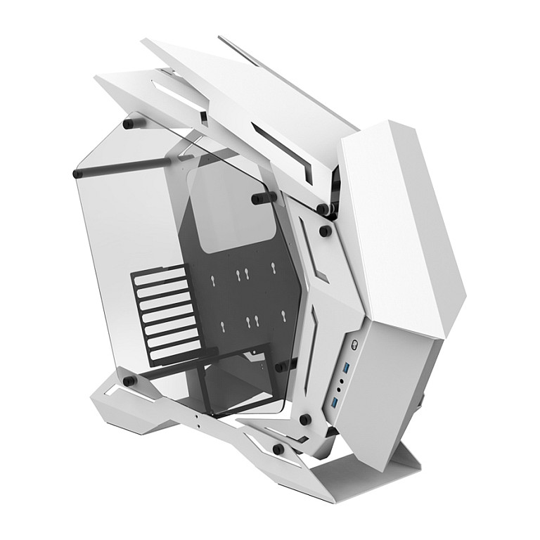 Jonsbo MOD3 Big-Tower Showcase, Tempered Glass - weiß