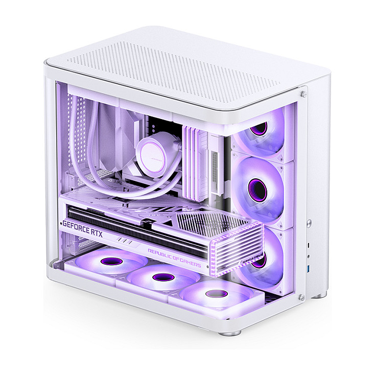 Jonsbo TK-2 2.0 Midi-Tower, Tempered Glass - weiß Midi-/Mini-Tower