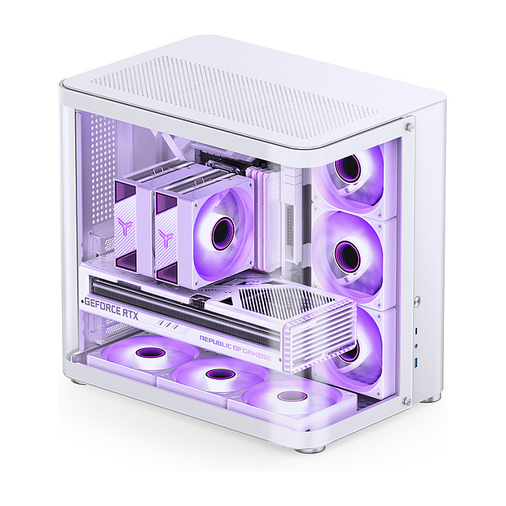 Jonsbo TK-2 2.0 Midi-Tower, Tempered Glass - weiß