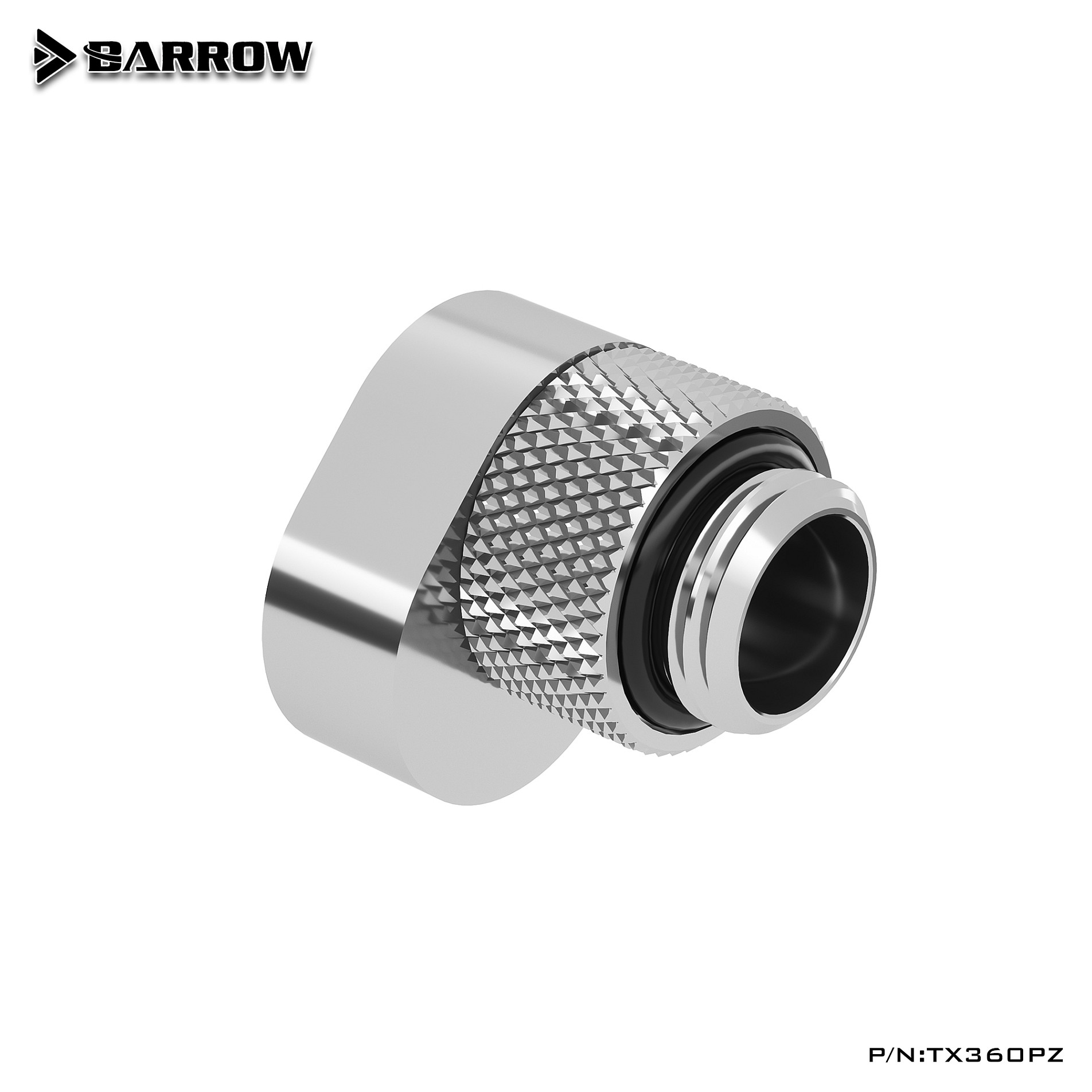 Barrow G1/4 Zoll Verlängerung Offset MF 6 - silber Gehäusezubehör