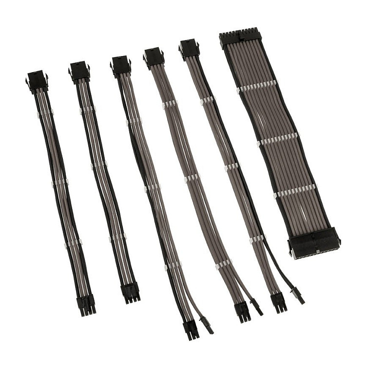 Kolink Core Adept Braided Cable Extension Kit - Gunmetal