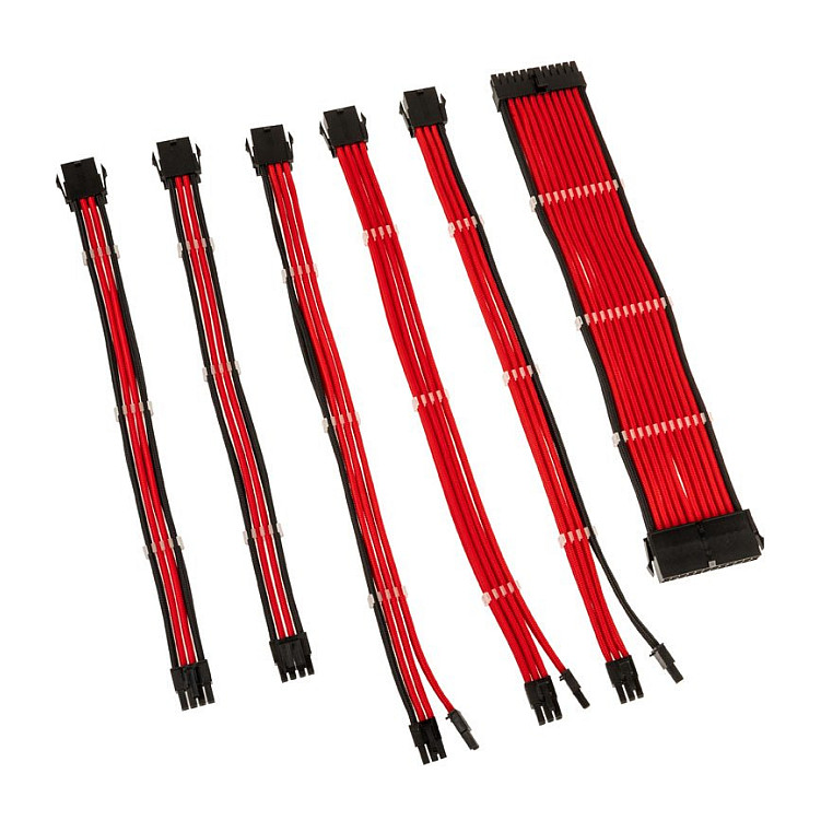 Kolink Core Adept Braided Cable Extension Kit - Red