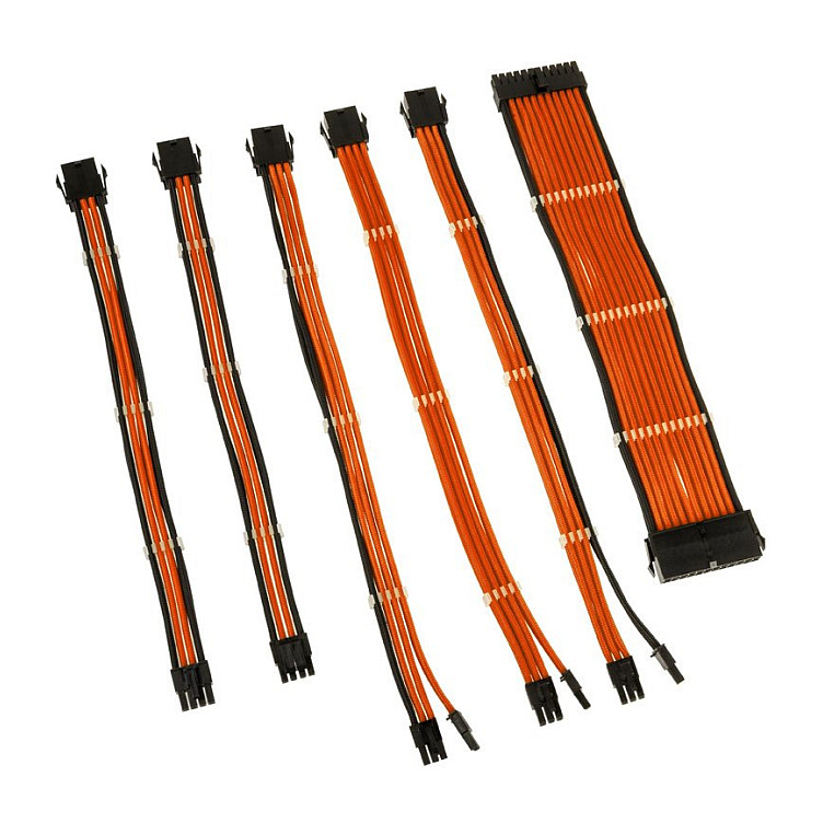 Kolink Core Adept Braided Cable Extension Kit - Orange