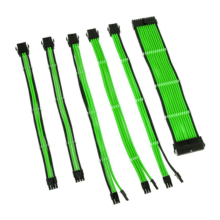 Kolink Core Adept Braided Cable Extension Kit - Green