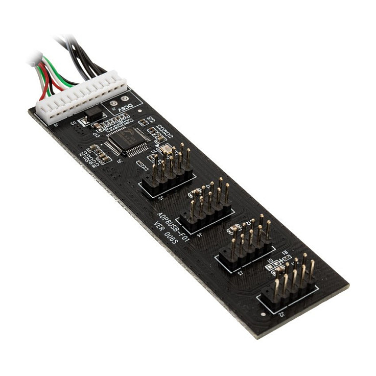 Kolink USB 2.0 Hub-Karte, inkl. 60cm USB- & Molex-Kabel Gehäusezubehör