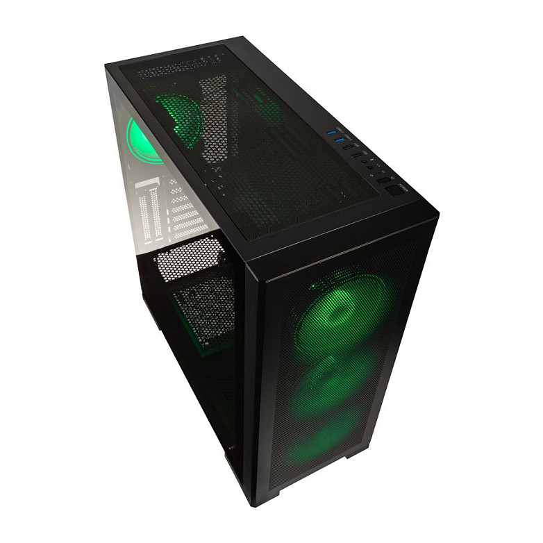 Kolink Unity Meshbay ARGB Midi-Tower, Tempered Glass - schwarz