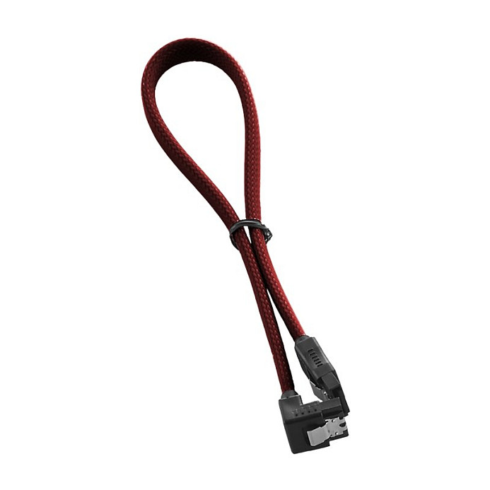 CableMod ModMesh Right Angle SATA 3 Cable 30cm - blutrot