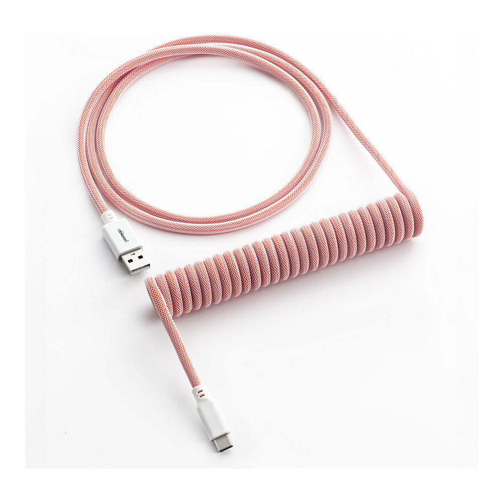 CableMod Classic Coiled Keyboard Cable USB-C zu USB Typ A, Orangesicle - 150cm