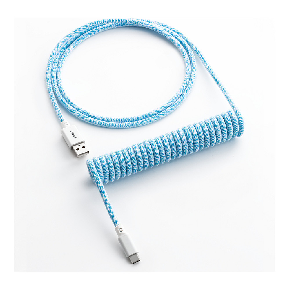 CableMod Classic Coiled Keyboard Cable USB-C zu USB Typ A, Blueberry Cheesecake - 150cm