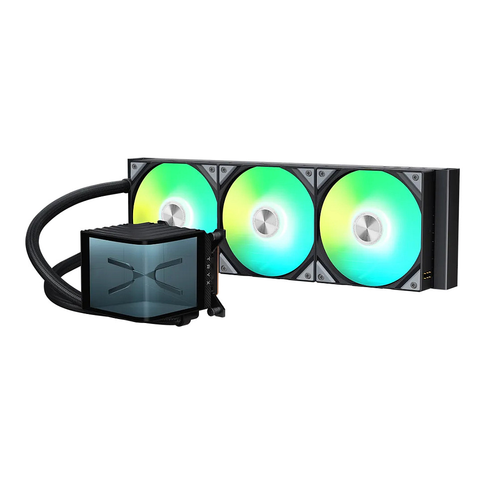 K TRYX PANORAMA 360 ARGB AiO Wasserkühlung, 3D-AMOLED-Display - 360mm, schwarz