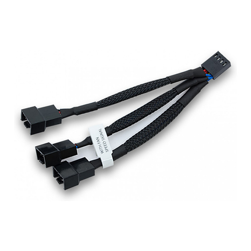 Water Blocks EK-Cable Y-Weiche für 3x 4-Pin-PWM-Lüfter - 10 cm Gehäusezubehör