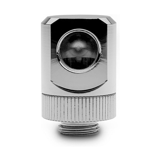 EK Water Blocks EK-Torque Adapter 90 Grad G1/4 Zoll AG auf G1/4 Zoll IG - drehbar, nickel silber Gehäusezubehör