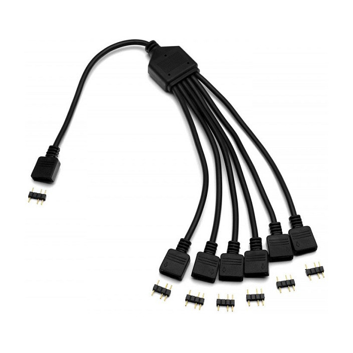 Water Blocks EK-D-RGB 6-Fach D-RGB Splitterkabel Gehäusezubehör