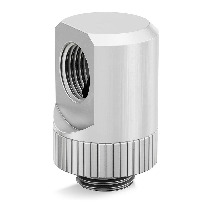 EK Water Blocks EK-Quantum Torque Winkel 90 Grad G1/4 Zoll AG auf G1/4 Zoll IG - drehbar, Satin Titanium Gehäusezubehör