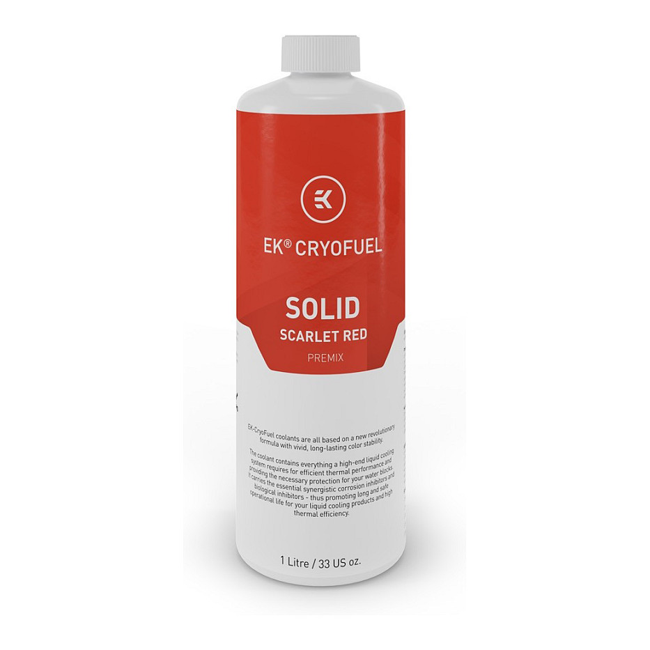 EK Water Blocks EK-CryoFuel Solid Premix, Scarlet Red - 1000ml Gehäusezubehör