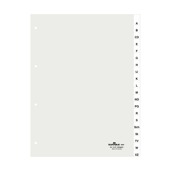 Ordnerregister Vollformat A-Z DIN A4