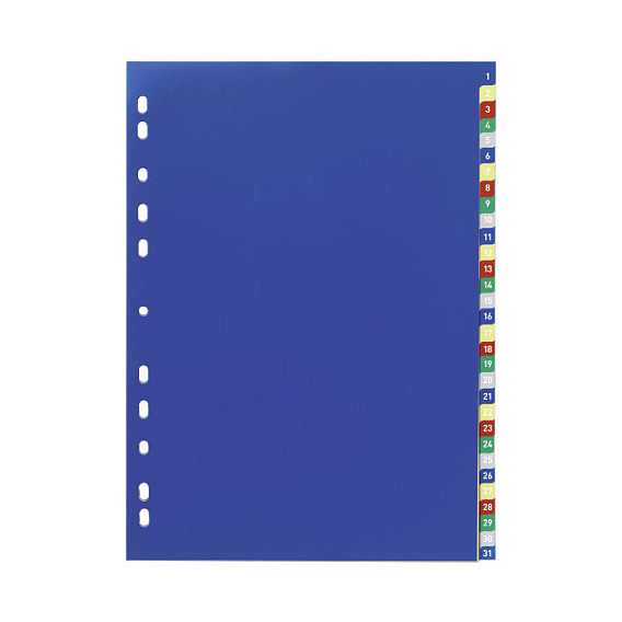 Ordnerregister Vollformat 1-31 DIN A4