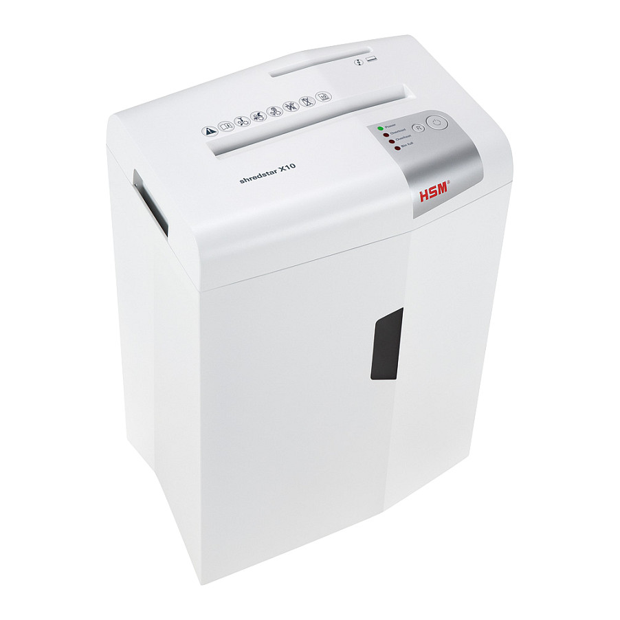 HSM Aktenvernichter shredstar X10 - Sicherheitsstufe 4 - Partikelschnitt - 4,5 x 30 mm - 10 Blatt