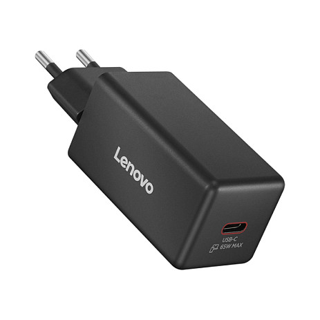 N Lenovo 65W Mini USB-C GaN Ladegerät/ Netzteil Schwarz, 1x USB-C