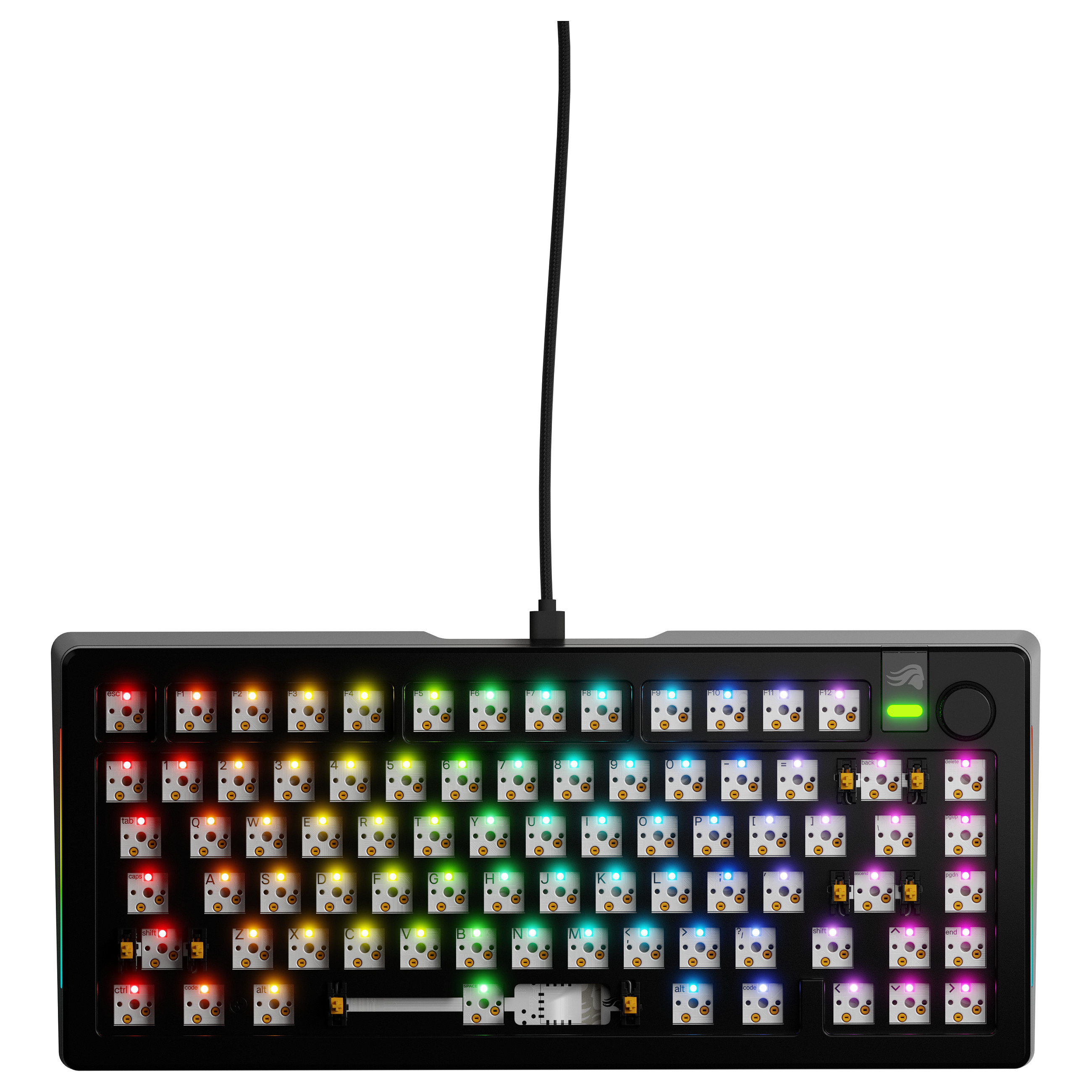 Glorious GMMK 3 Pro 75 % Custom Gaming-Tastatur - Barebone, ANSI-Layout, schwarz