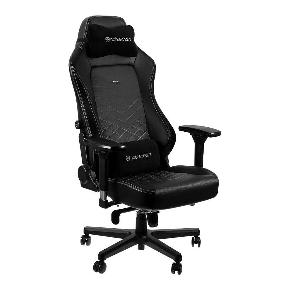 noblechairs HERO Gaming Stuhl - schwarz/platinweiß Gaming-Stühle