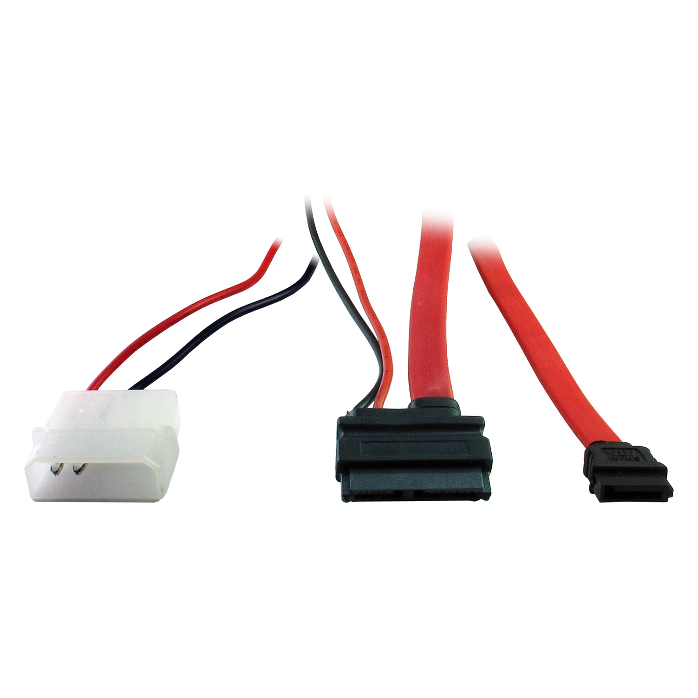 Inter-Tech Kabel Slim DVD Anschluss SATA + Power 0,6m/0,6m