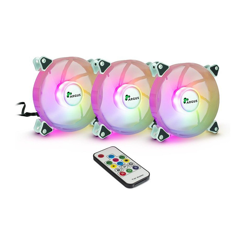Inter-Tech Lüfter 120*120*25 ARGUS RGB-FAN SET RS-06 retail