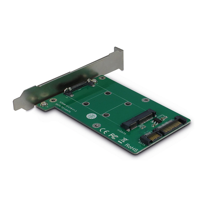 Inter-Tech Trägerkarte KT008A PCI SATA -> mSATA retail