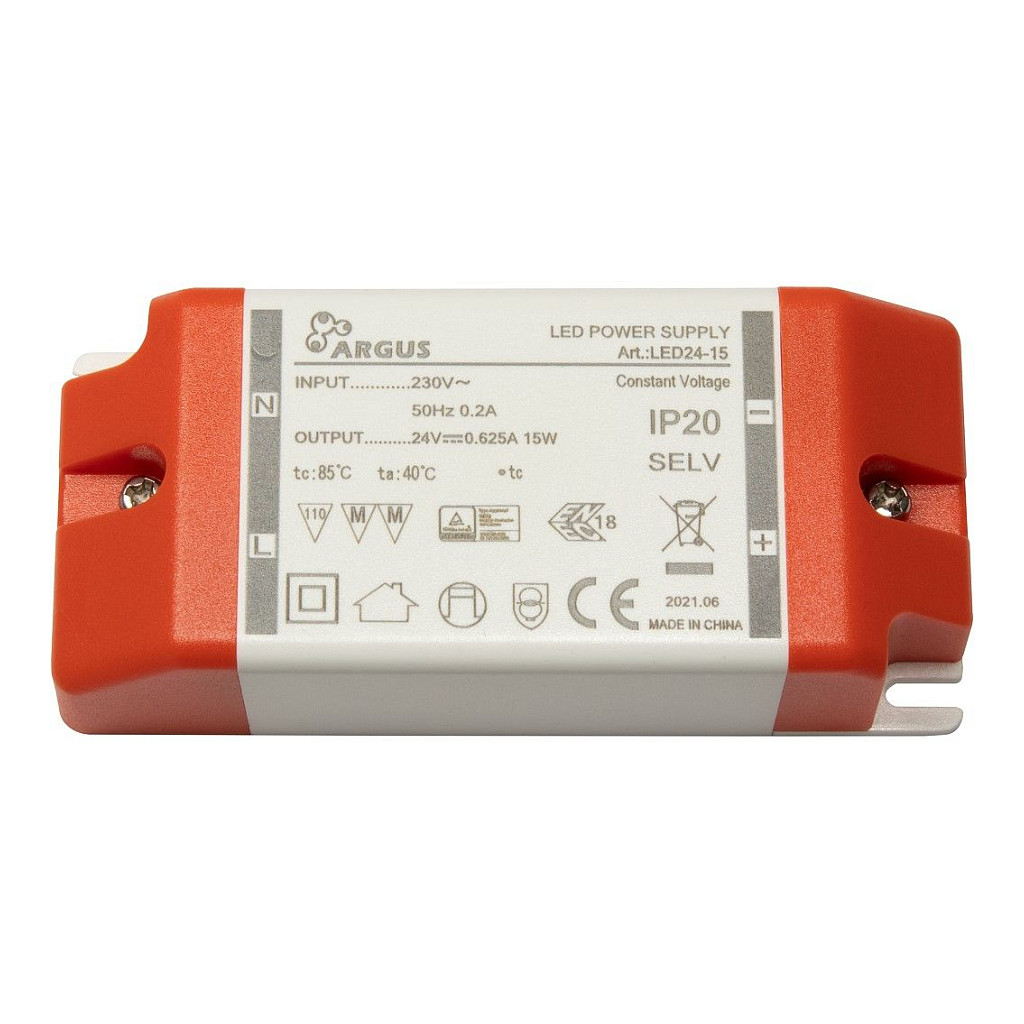 Inter-Tech LED Trafo LED24-15 15W, 24V, 625mA, IP20 retail