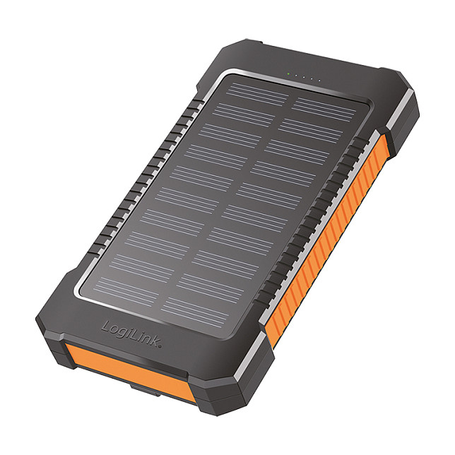 LOGILINK Solar-Powerbank 6000mAh USB-C, IP65, schwarz Powerbanks
