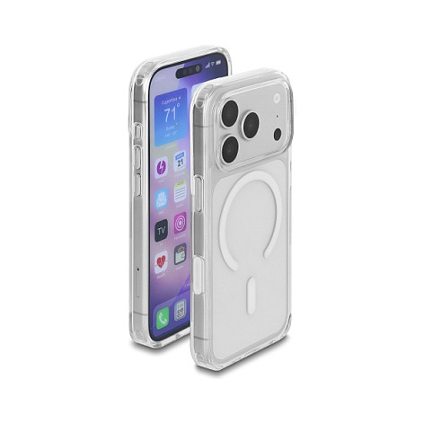 Delock Schutzhülle für iPhone 17 Pro kompatibel mit MagSafe transparent-weiß