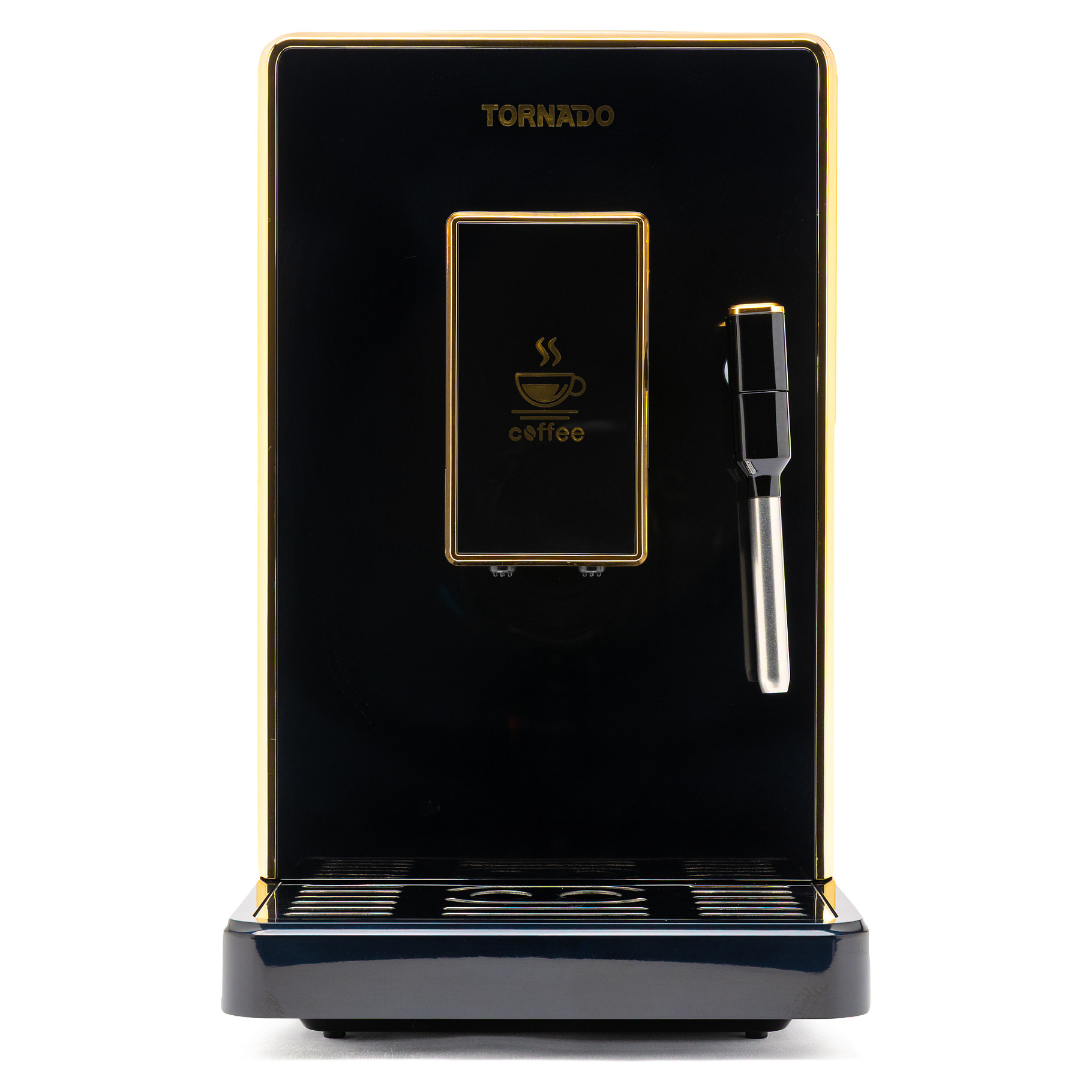 Tornado Kaffeevollautomat TCM-9008A-GS Gold auf Schwarz Haushaltskleingeräte