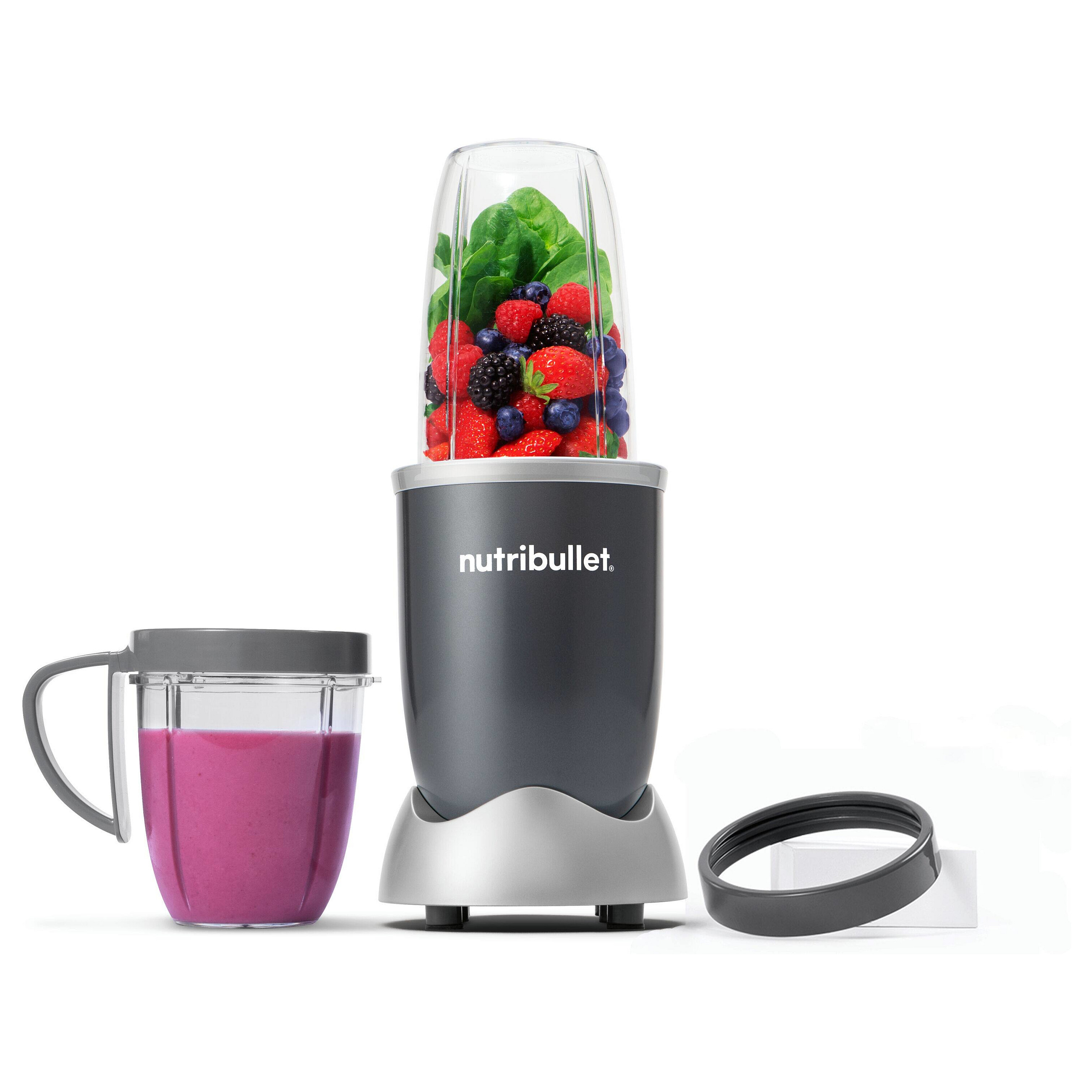 Nutribullet Original Standmixer NB606DG (silber/grau, 600 Watt, 0,7 Liter & 0,525 Liter) Haushaltskleingeräte