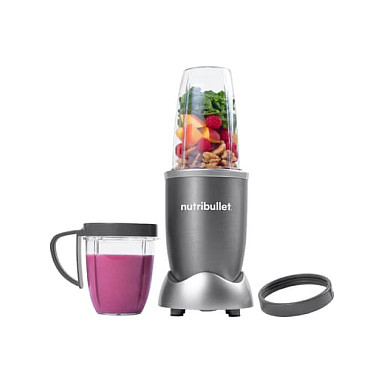 Nutribullet Original Standmixer NB606DG (silber/grau, 600 Watt, 0,7 Liter & 0,525 Liter)