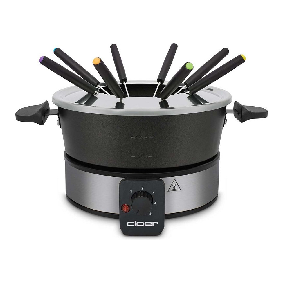 CLOER 6679 Fondue 1000W schwarz Haushaltskleingeräte