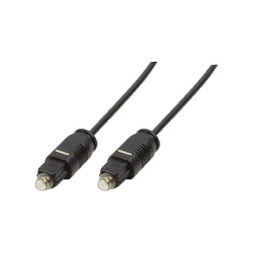 Audio cable, Toslink/M to Toslink/M, PMMA wire, black, 10 m